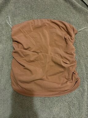Women’s Strapless Tube Top in Rust Brown